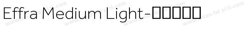 Effra Medium Light字体转换